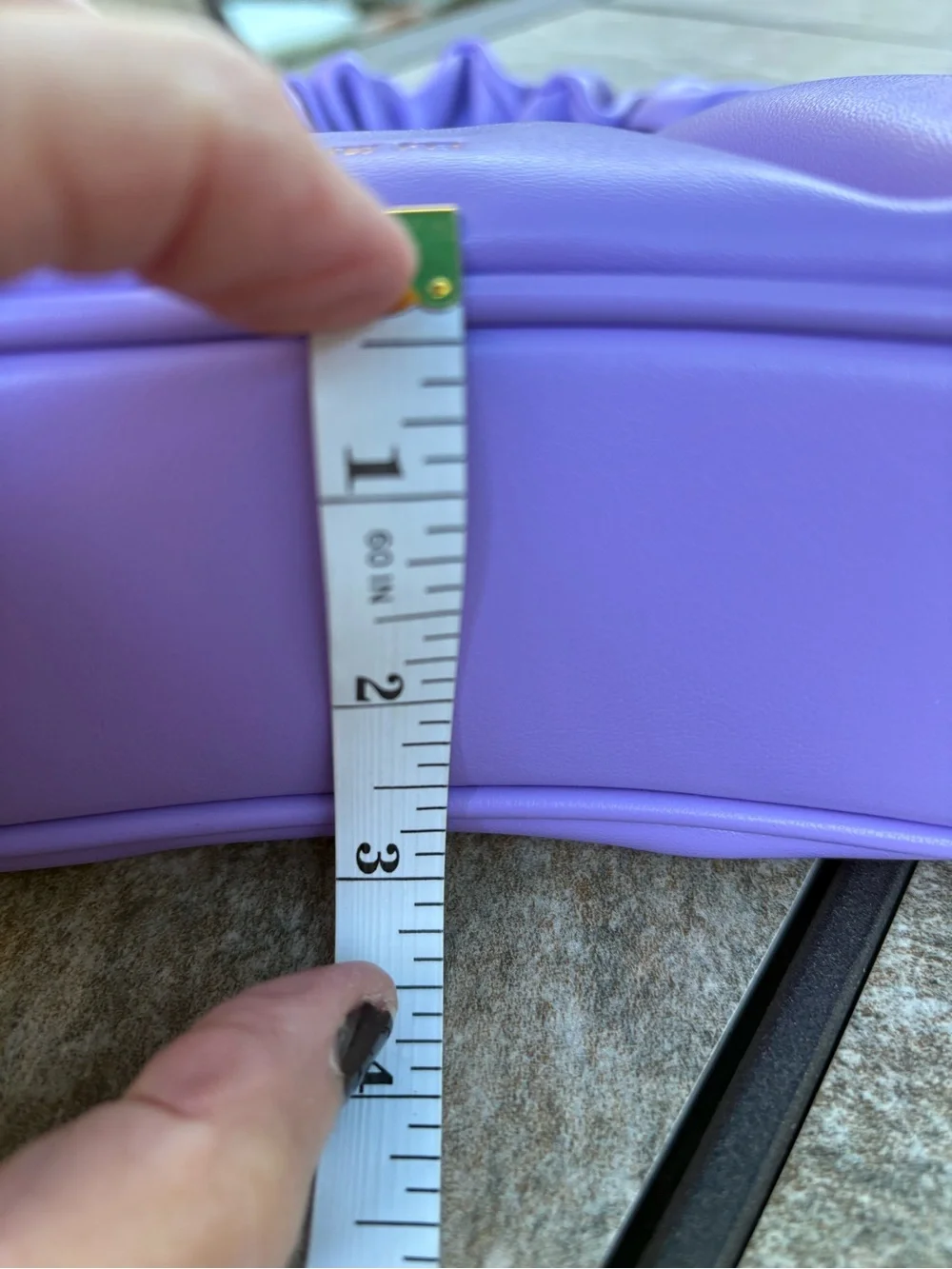 JW PEI Lilac Ruched-Handle Hobo Bag